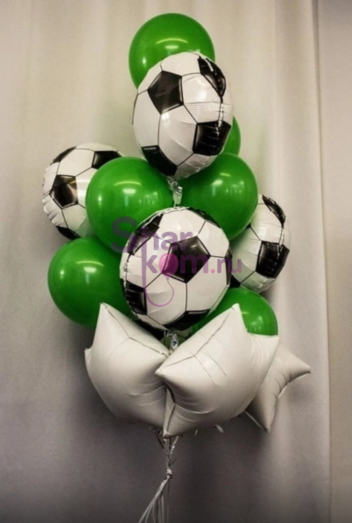 Композиция из шаров "Зеленая для футболиста"