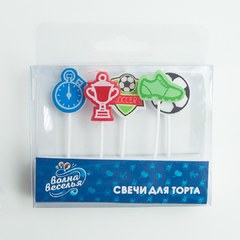Свечи "Футбол" ассорти