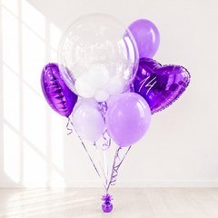 Композиция из шаров "Любимый фиолетовый"