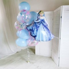 Композиция из шаров "Принцесса Золушка"