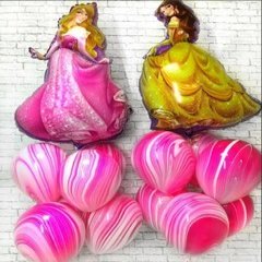 Композиция из шаров "Принцессы с агатами""