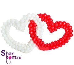 Сердца из шаров