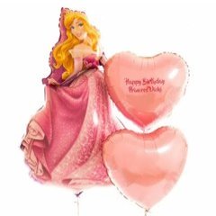 Композиция из шаров "Сердце спящей красавицы для тебя"