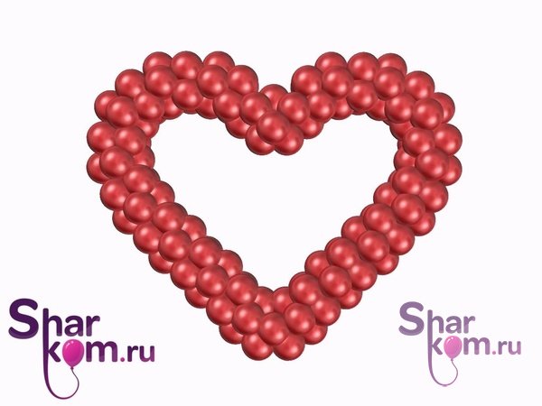 Красное сердце