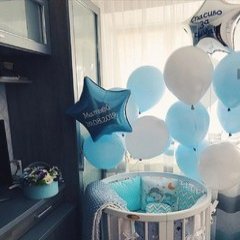 Композиция из шаров "Большой мир для маленького человека"