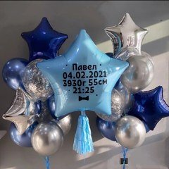 Композиция из шаров "Маленький босс родился"