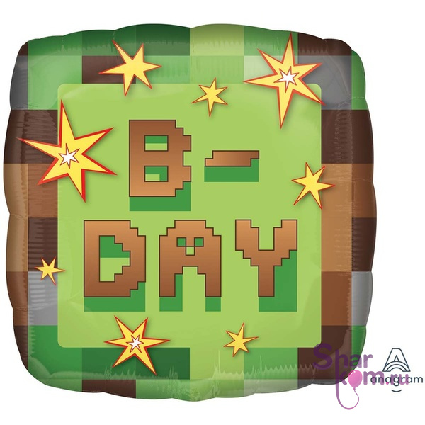 Фольгированный квадрат "ТНТ Вечеринка ДР (TNT Party B-DAY)"