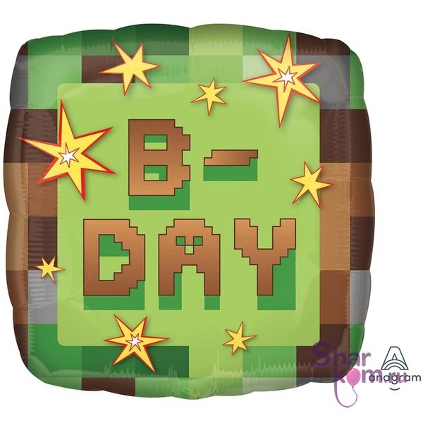 Фольгированный квадрат "ТНТ Вечеринка ДР (TNT Party B-DAY)"