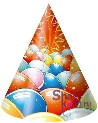 Колпачки "Воздушные шары" 6 шт.