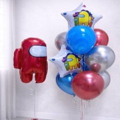 Композиция из шаров "Красный разведчик"