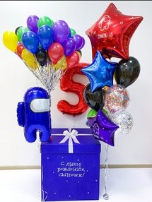 Коробка с шарами Сюрприз 