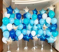 Фонтаны из шаров "Морской бриз"