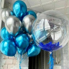 Композиция из шаров "Стальные чувства"