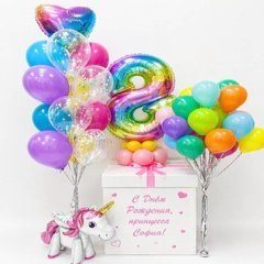 Коробка с шарами Сюрприз "Яркое детство"