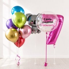 Композиция из шаров "Коала и баблс"