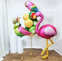 Композиция из шаров "Тропические птицы"