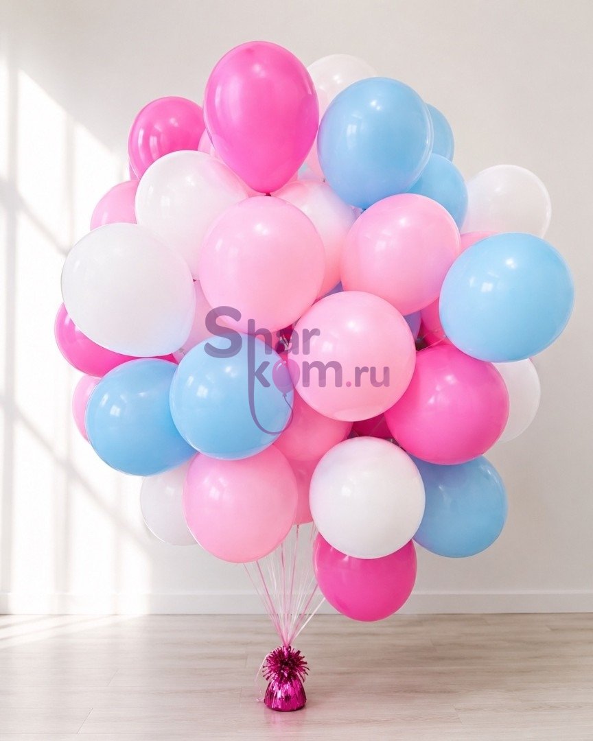 Облако из шаров "Розовый бум"