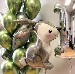 Композиция из шаров "Стальной заяц"