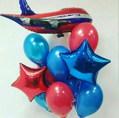 Фонтан из шаров "Под крылом самолета"