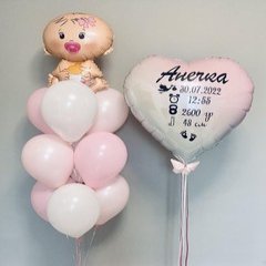 Композиция из шаров "Новорожденная"