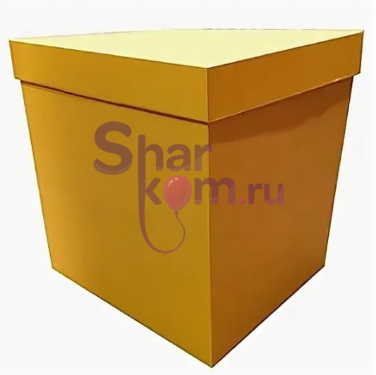 Коробка для воздушных шаров 70*70*70 (золото)