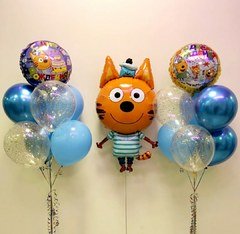 Композиция из шаров "Капитан Коржик"