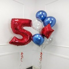 Композиция из шаров "Стильная на 5-ти летие"