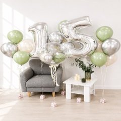 Композиция из шаров "Торжественная на 15 лет"