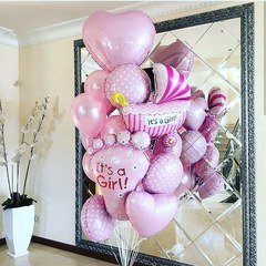 Композиция "Фонтан с сердцем" для девочки