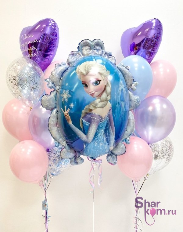 Композиция из шаров "Волшебная Эльза"