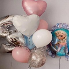 Композиция из шаров "Эльза и нежные сердца"