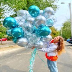 Облако из шаров "Незабудки"