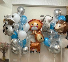 Композиция из шаров "Царство зверей"