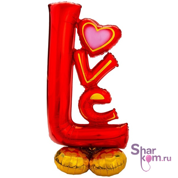Ходячая фигура "Любовь" (LOVE), красная