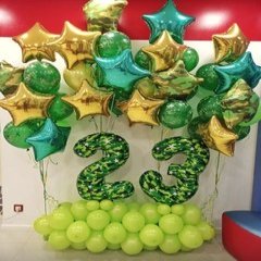 Композиция из шаров "Стойка с цифрами Фейерверк"
