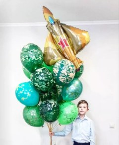 Фонтан из шаров "Истребитель для сына"