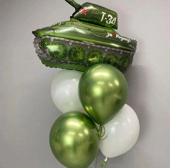 Фонтан из шаров "Танк Т-34"