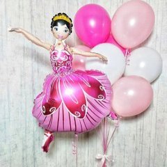 Композиция из шаров "Балерина и фонтан"