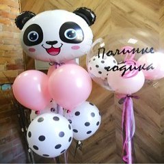 Композиция из шаров "Нежная с пандой"