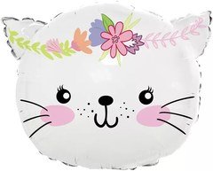 Фигура "Котенок в цветах"