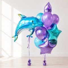 Композиция из шаров "Морские сказки"