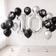Композиция из шариков "Уэнсдей на 10 лет"