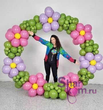 Фотозона "Цветочная рамка"
