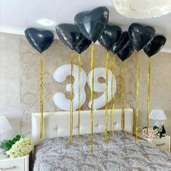 Композиция из шаров "На 39 лет"