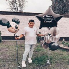Композиция из шаров "Микки и Большая звезда"