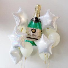 Композиция из шаров "Шампанское и звезды"