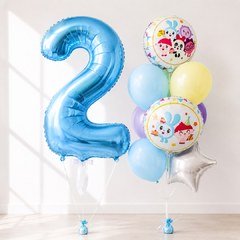 Композиция из шаров "Малышарики на 2 года""