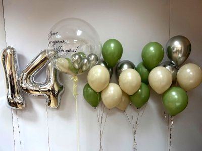Фото заказа перед отправкой: Композиция из шаров "Торжественная на 15 лет"